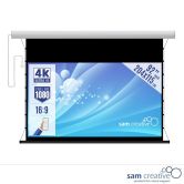 Pantalla de proyección Eléctrica 4K|UHD 92" 204x115 cm carcasa blanca