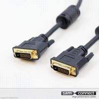 Cable DVI-D Doble Enlace, 10m, m/m