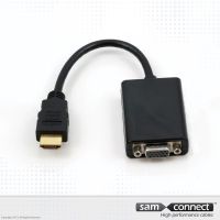 HDMI a VGA, adaptador, m/f